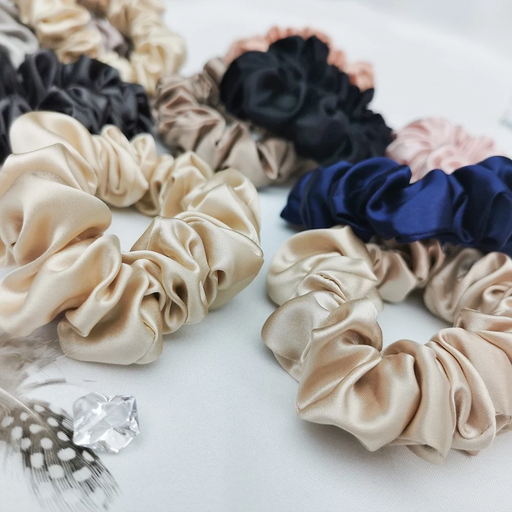 Luxury Cute Scrunchies 100% Mulberry Silk Scrunchies in Good Price