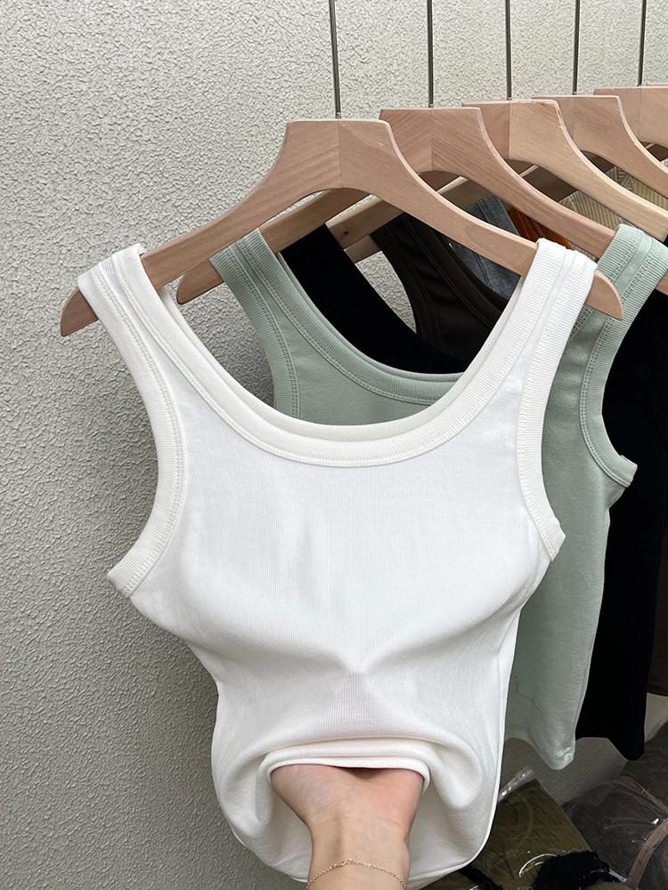 European and American Ins Fashionable Sexy Girl Rhinestone Chain Sleeveless Camisole for Women Crop Halter Sexy Tank Top Vest