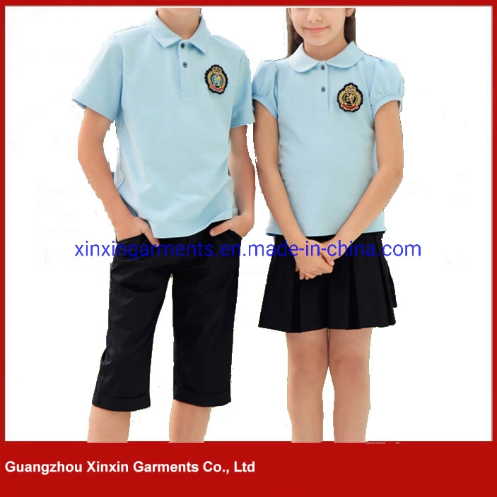 New England Fashion Girl Uniform School Party Dress Factory Baby Kids Uniform Children′s Apparel (U196)